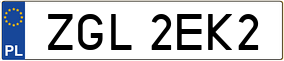 Trailer License Plate